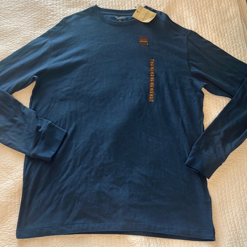 NWT - Sonoma Blue Long Sleeve Crew Neck Men’s Top/ Size XLT